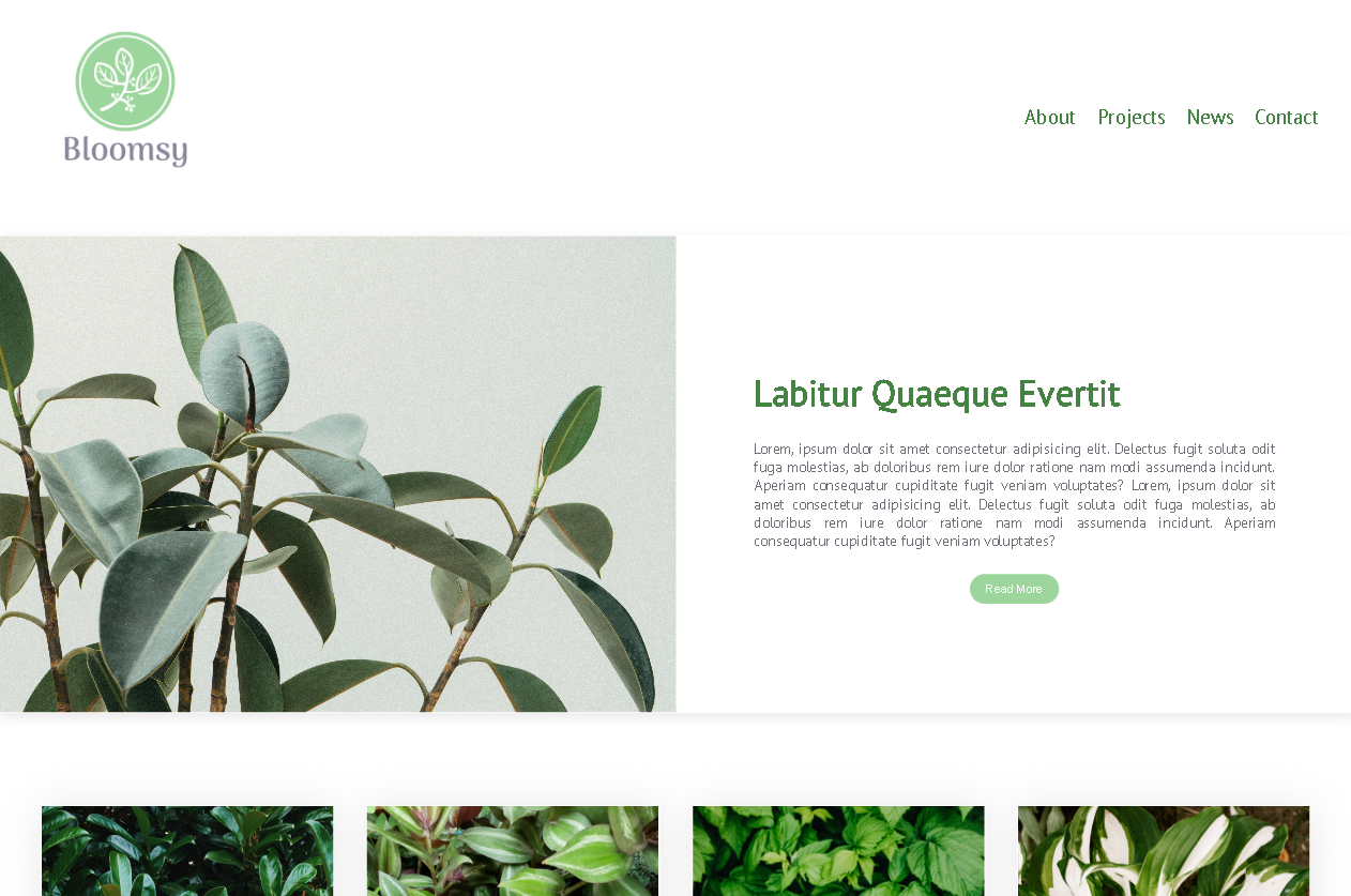 project news site screenshot